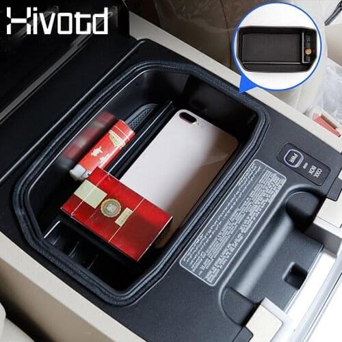 Hivotd For Toyota Land Cruiser Car Center Console Armrest Storage Box Organizer Container Stowing Tidying Accessories 2007-2019