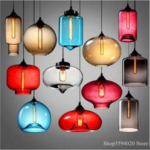 Nordic Design Glass Pendant Lamp Hanging Lamp Lighting Suspension Luminaire Kitchen Hanging Lamps Pendant Lights Home Decor