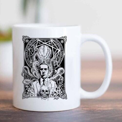 Dark Myth Cthulhu Lovecraft 11oz Ceramic Changing Color Milk Coffee Mug Cup