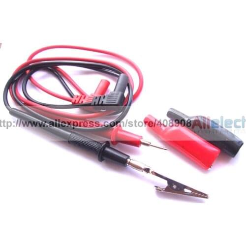 5 Sets Test Lead Insulated Screw Fixed Alligator Clip Test Pen for Multimeter