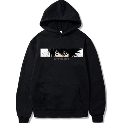 Death Note Hoodies Pullover Casual Printing Hooded Streetswear Sweatshirt Men Women Unisex