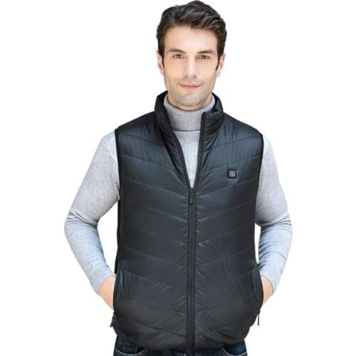 Winter Men Women Outdoor USB Infrared Heating Vest Control Temperature Outdoor Camping Hiking Golf Warm Jacket Hiking Riding