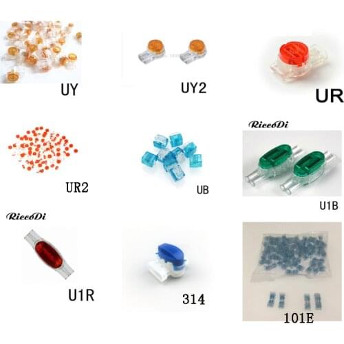 10/20/50/100PCS UY UY2 UR UG UB UR2 U1B U1R 314 101E Wire Connector Scotchlok Connector Replancement of 3M Connector