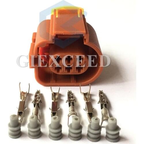 2 Sets 6 Pin 284717-3 Female Auto Connector Car Socket For KIA Hyundai