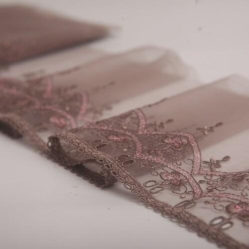 2Yards/Lot High Quality Lace Trim Embroidery Lace Fabric Mesh Lace Ribbon Tulle Guipure Cord Lace Sewing DIY Doll Cloth C127