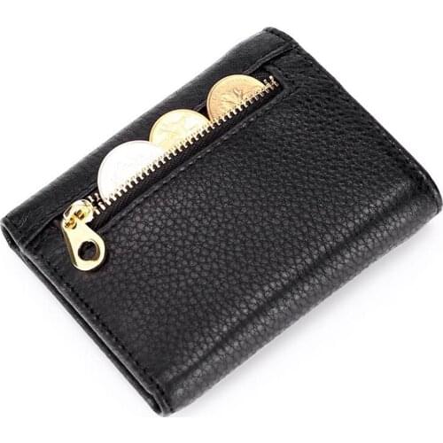 2021 Hot Genuine Leather Wallet Female Famous Brand Wallet Case Fashion Cow Leather Purse