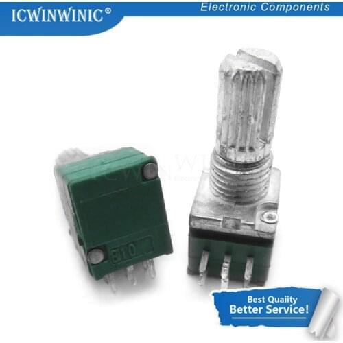 5piece RK097G 5K 10K 20K 50K 100K 500K B5K with a switch audio 6pin shaft 15mm amplifier sealing potentiometer