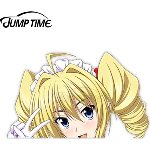 Jump Time Anime High School DxD Ravel Phenex 54 6.7 Bumper Window Helmet Vinyl Decal Peeker Car Stickers