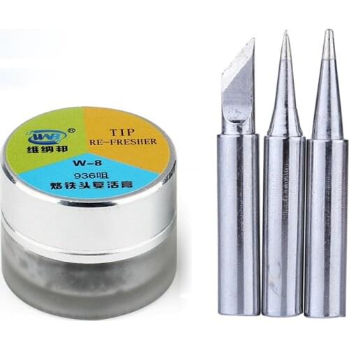Lead-Free Electric Soldering Iron Tip Refresher Clean Paste for Oxide Solder Iron Tip Head Resurrection Cream Rework Accessory