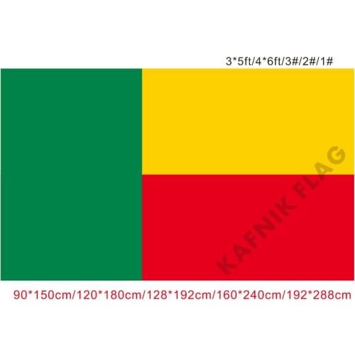 KAFNIK,free shipping 90x150cm/128*192cm/160*240cm/192*288cm big flags Benin Banner for Indoor Outdoor Decorative