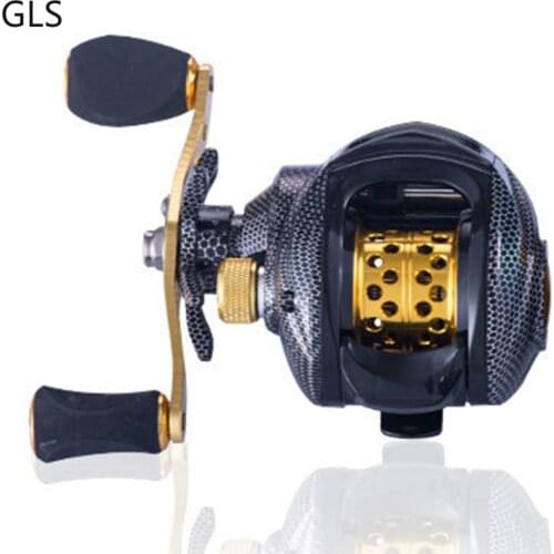 Baitcasting Reel 6KG Max Drag Shallow Deep Spool 4+1BB Fishing Coil Fishing reel 2021 New