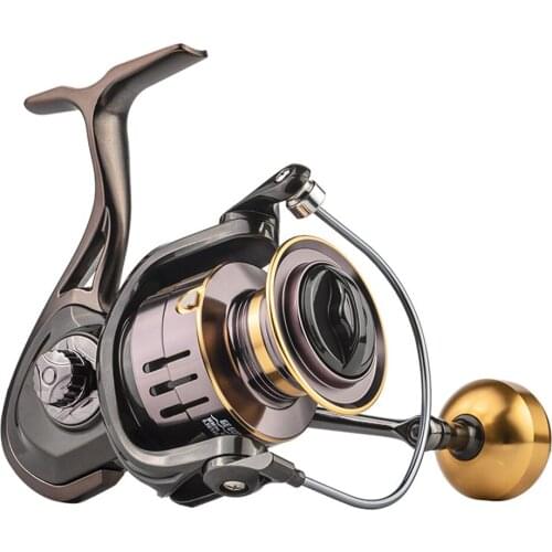 LINNHUE Fishing Reel GE2000-5000 Spinning Reel Max Drag 8kg 5.2/1 Gear Ratio Metal Carp Freshwater Carp Ocean Rock Fishing Coil