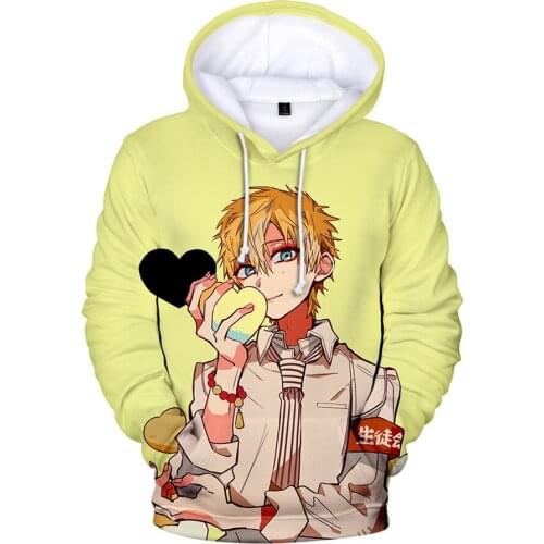 Classic 3D Cool Anime bound toilet hanako kun boys / girls hoodie autumn youth long sleeve kids / adult 3d hip hop clothe hooded