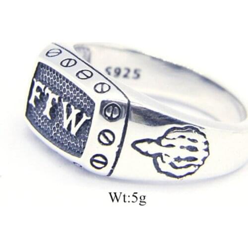 Rany&Roy Size 6-10 Dropship 925 Sterling Silver Middle Finger Ring Newest Design Lady Girls S925 FTW Ring