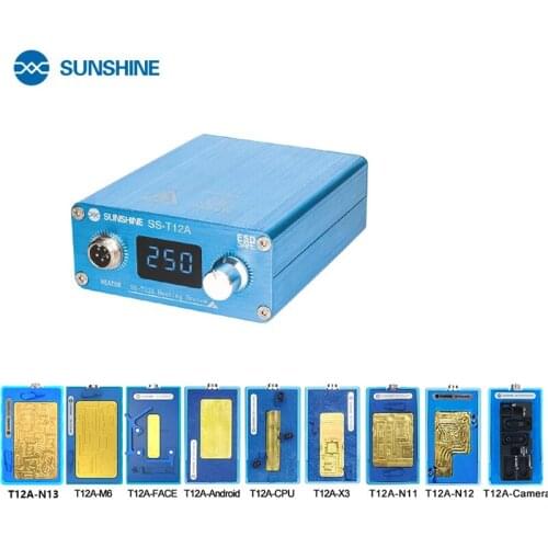 SS-T12A For iPhone XS MAX/11Pro Max Motherboard Middle Layer Maintenance Heating Station FACE ID CPU Repair Disassembly Platform