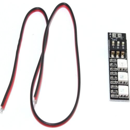 RGB 5050 LED Light Board 5V 12V 16V 3S 4S 7 Colors Switch for RC 250 FPV Drone Quadcopter Multicopter