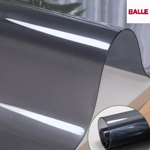 Thick 1.6mm PVC Tablecloth Black Frosted Waterproof Table Cover Oil-proof Soft Glass Protect kitchen Dinning Table High Quality