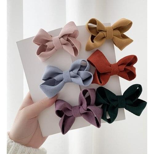 Knitted Butterfly Hair Clips For Girls Hair Accessories Baby Clip Hair Pins Children Kids Hair Trim Tools Barrettes Hair Grips