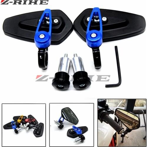 Universal 7/8"" 22mm handle bar motorcycle bar end mirror Motorcycle Mirror For Honda CBR500R CB500F CB500X 2013 2014 CBR 500R