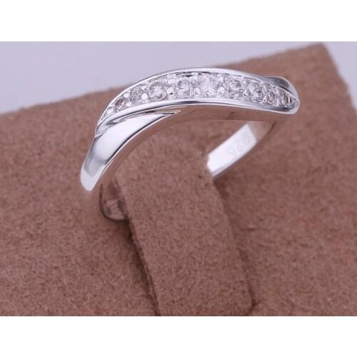 HOT women Silver color Rings Jewelry Beautiful and charming New Fashion elegant Holiday gifts Free shipping R159