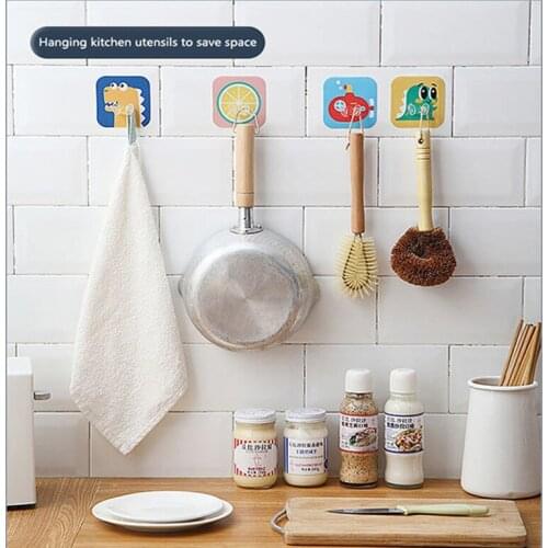 1Pc Wall Storage Hook Punch-free Power Plug Socket Holder Kitchen Stealth Hook Wall Adhesive Hanger Office Kitchen Accessories