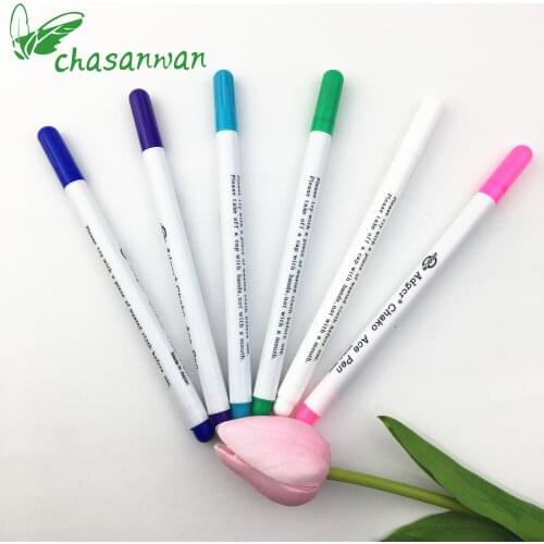 4Pc Water Soluble Pens Cross Stitch Water Erasable Pencil Fabric Marking Pen DIY Fabric Marker Sewing Tools Cloth Accessories