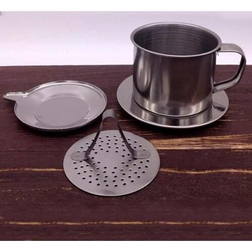 50/100ml Vietnam Style Stainless Steel Coffee Drip Filter Maker Pot Infuse Cup Kitchen Dining Bar Coffeeware Coffee Filters