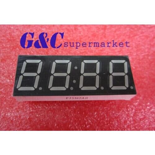 50PCS 0.56-inch 4-digit red LED display 7-segment common cathode + clock type