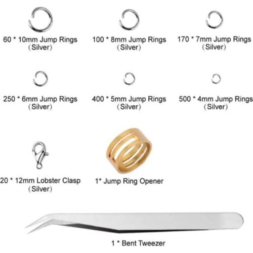 7 Grids/Box Jewellery Making Beads Mix Pliers Findings Starter Kit Gift Set