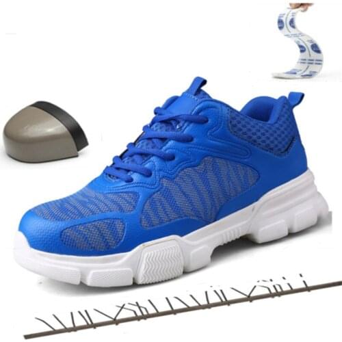 37-47 Brand Designer Men Boots Steel Toe Cap Lightweight Glitter Work Safety Shoes Men Outdoor Trekking Rock Climbing Sneakers