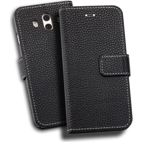 Hengneker For Huawei Mate10 Wallet Case,PU Leather+PC Case with Card Pocket+Magnetic buckle for huawei mate10 lite Flip Cover