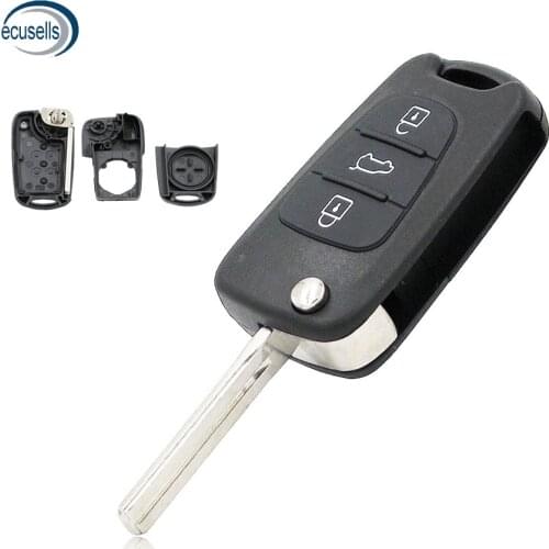 Flip Remote CASE Key Shell 3 BUTTON For KIA SORENTO SPORTAGE CERATO RIO