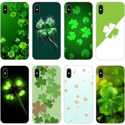 Four leaf clover Lucky leaves Mobile Phone Shell Cases For Samsung Galaxy J1 J2 J3 J4 J5 J6 J7 J8 Plus 2018 Prime 2015 2016 2017