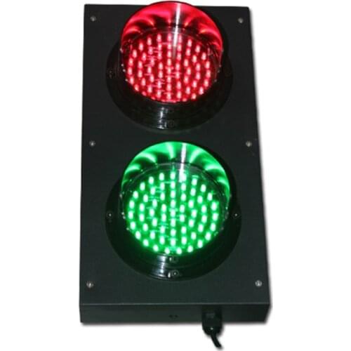 DC24V parking lots mini red green LED traffic signal light customized 125mm diameter traffic signal