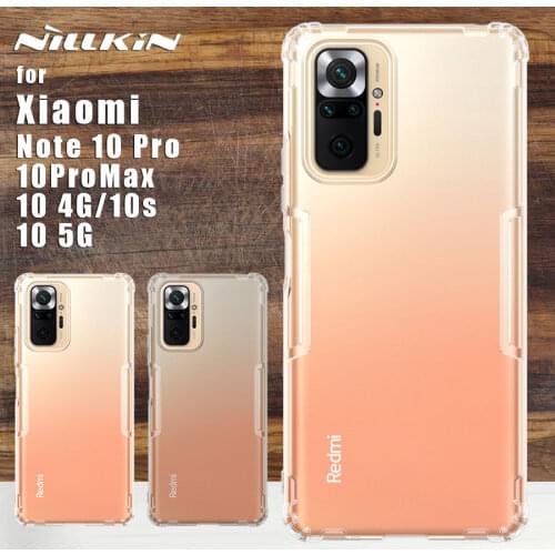 For Xiaomi Redmi Note 10 Pro case cover Nillkin TPU 0.6mm back cover coque cases for Redmi Note 10s 10 4G 5G Pro Max