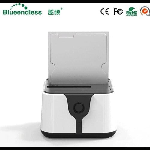 2 Bay Hdd Docking Station Clone Duplicator Hdd Box 3.5 Sata to Usb 3.0 Hard Disk Case Hdd Caddy Plastic for 6tb Sata Hdd Dock