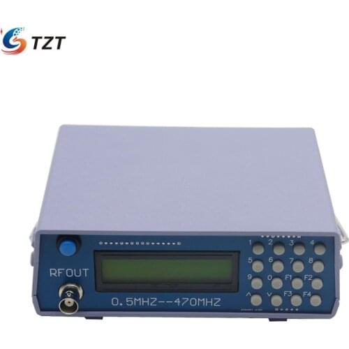 TZT 0.5Mhz-470Mhz RF Signal Generator Meter Tester for FM Radio Walkie-Talkie Debug