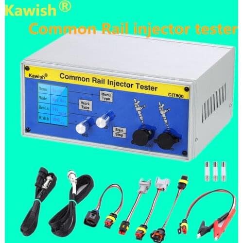 Kawish! large LCD CIT800 diesel common rail injector tester diesel Piezo Injector tester electromagnetic injector driver