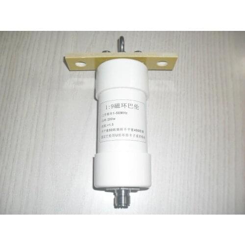Short wave balun 200W long line balun magnetic ring high power 1:9 50 ohm to 450 ohm