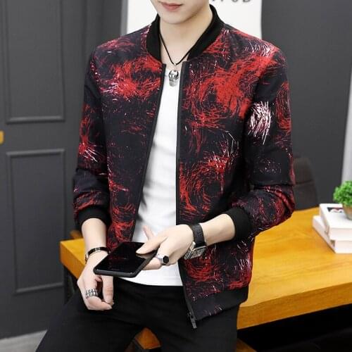 Jacket Fashion Casual Coat Overcoat For Male Clothing Mens Bomber Jacket Men Baseball Jackets Styles Printing Mens Jackets 2020