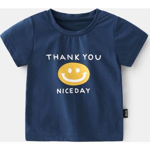 LISUNNY 1-6y Boys T-Shirt 2021 Summer New Children Short Sleeve T-shirt Kids Top Baby Cartoon Breathable Cotton Casual Tees
