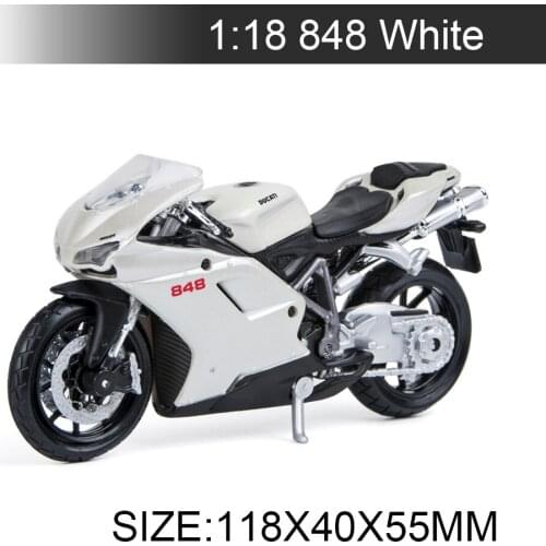 Maisto 1:18 Motorcycle Models Ducati 848 Model bike Alloy Motorcycle Model Motor Bike Miniature Race Toy For Gift Collection