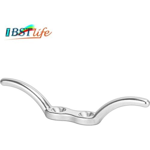 Marine Grade SS316 Flagpole Cleat Hook Fixed Hook Flag Rope Cleat Flag Halyard Boat Securing Tie Down DocksTarps Awnings