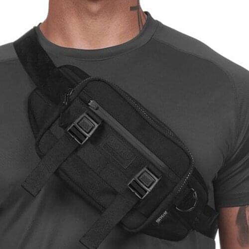 Men Hip Hop Streetwear Chest Pack Outdoor Running Bag Phone Pouch Waist Bag Cycling Gym Fitness Sport Accessories Shoulder Bags