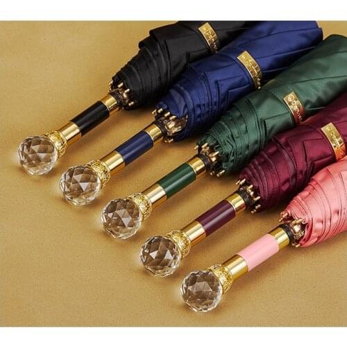 The new umbrella mountain tea flower fully automatic folding sun protection UV brand