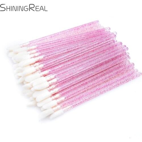 Disposable Makeup Brush Wands Crystal Lip Brush Applicator Grafting Eyelash Beauty Cleaner Cleaning Makeup Tools Wholesale