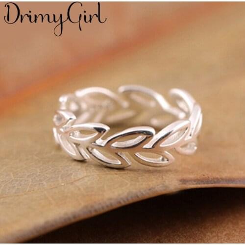 Exaggerated Handmade Hollow Leaf Rings Finger Jewelry For Women Retro Gothic Punk Creativity Jewelry 2021
