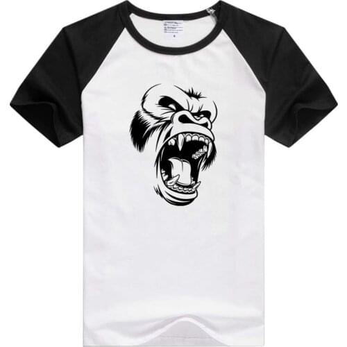 Ape Head Growling short sleeve casual Men/Women T-shirt Tees Novelty tee funny design GA292