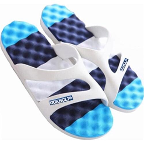 Mens sandals Korean version summer word slippers couple Flip Flops Indoor Outdoor beach Anti-skid soft bottom Slippers