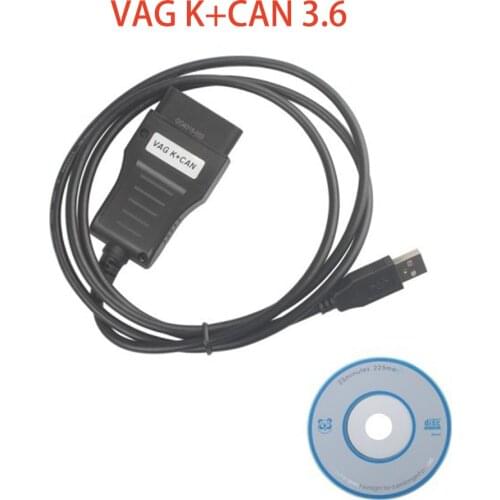 VAG K+CAN COMMANDER 3.6 OBDII OBD2 Cable Code Readers Scan Tools Odometer Correction VAG 3.6 Scan Tools Car Diagnostic Cabel
